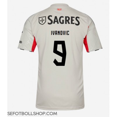 Billiga Benfica Franjo Ivanovic #9 Borta fotbollskläder 2025-26 Kortärmad Billiga Benfica Franjo Ivanovic #9 Borta fotbollskläder 2025-26 Kortärmad